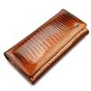 Top Layer Cowhide Women's Crocodile Pattern Genuine Leather Wallet and Clutch