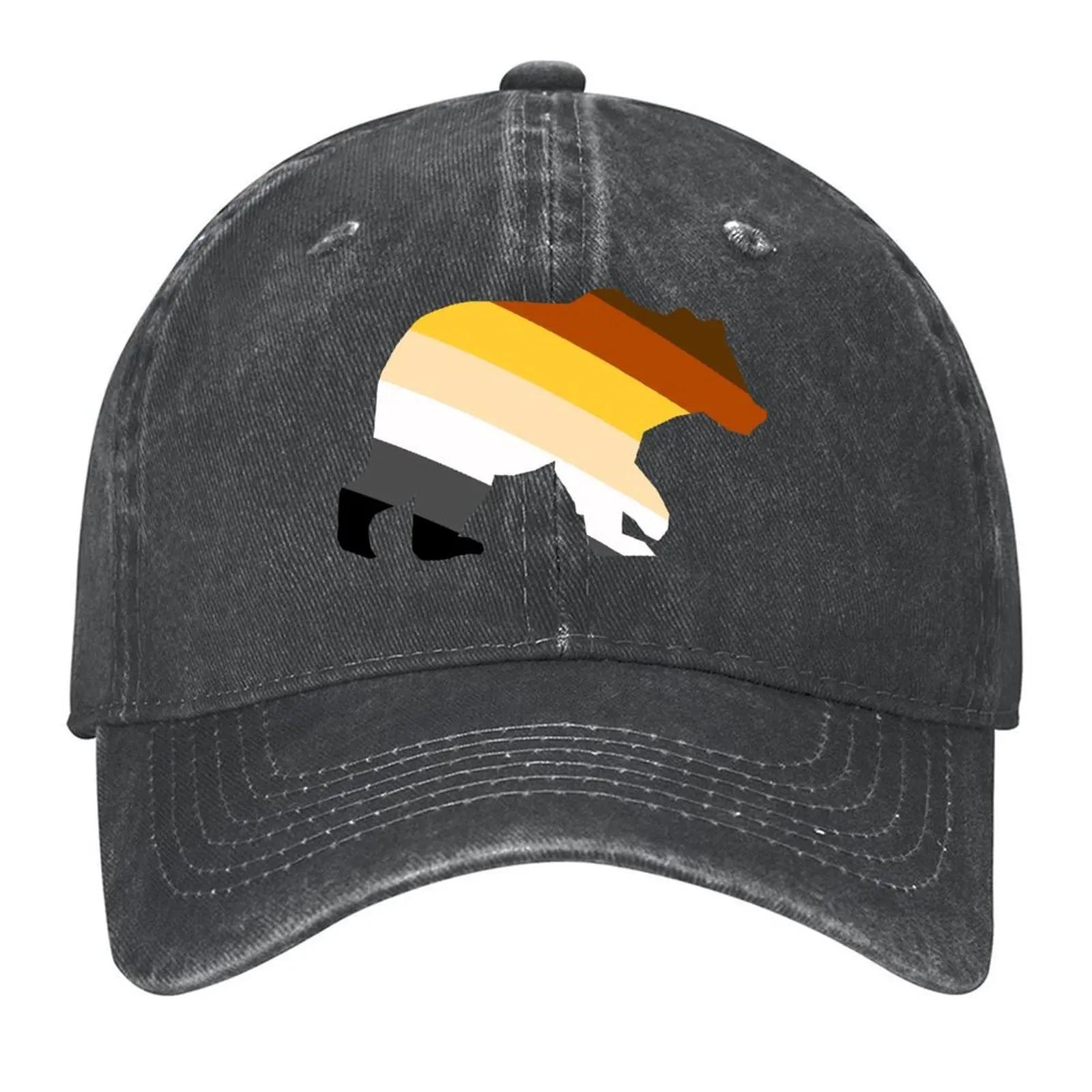 

Bear Stripes Baseball Cap Trucker Cap Sun Cap Fashion Beach dad hat Men s Women s промывают черный