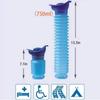 1 set Orinatoio Auto Secchio Orinatoio Esterno in Piedi Urina Emergenza Viaggio Portatile Riutilizzabile Restringibile Toilette da Campeggio Perdita di Urina