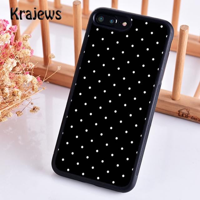 Krajews Cute Polka Dots Spot Pattern Phone Case Cover For iPhone 16 15 SE2020 14 6 7 8 plus 11 12 13 pro max coque Fundas