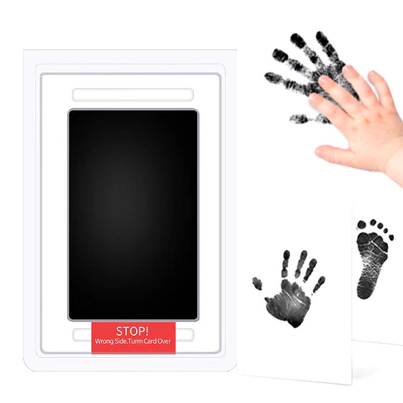 Non-stick, Wash-free Baby Hand & Footprint Ink Pad - Prevents Cross-infection, Perfect Souvenir for Infants & Kids