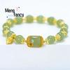 Natural hetian jade pulseira quadrado açúcar lótus pulseira requintado elegante retro estilo chinês sexy jovens meninas moda jóias