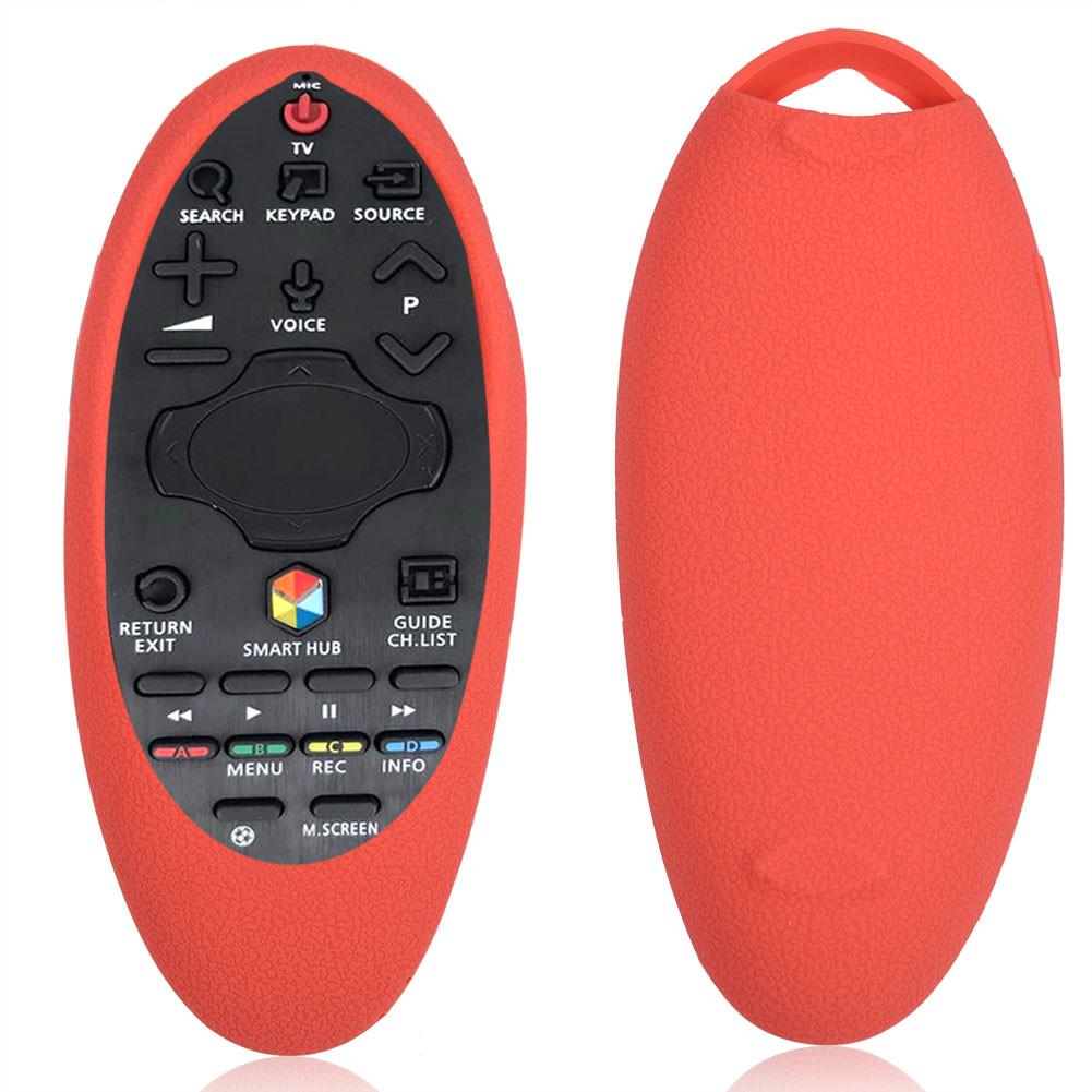 Soft Silicone Case Cover Shell for Samsung TV BN94-07557 A07469U A55 H6400J Remote Red