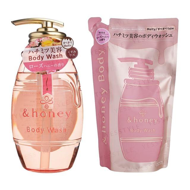 ViCREA - &honey Pure Rose Honey Deep Moist Gel Body Wash 440ml Refill
