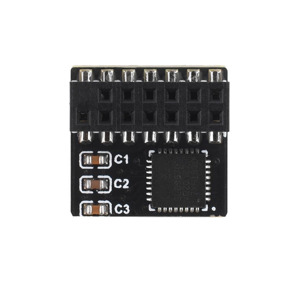 TPM 2.0 Encrypted Security Module LPC/SPI 14 Pin Mainboard Card TPM2.0 Module for ASUS Gigabyte Motherboard For Windows 11