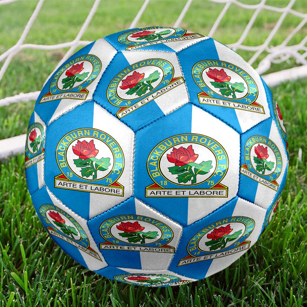 Rovers Crest Football Club Printed Size 5 Soccer Balls, High-Quality, Anti-Slip, Protective Football, A Unique Gift , Birthdays, Christmas Gifts
