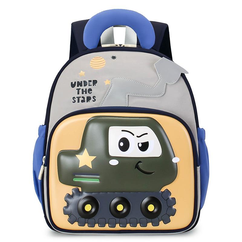 Детский школьный рюкзак Мультяшный экскаватор Мальчики и девочки Детский сад Школьная сумка Студенческий легкий рюкзак