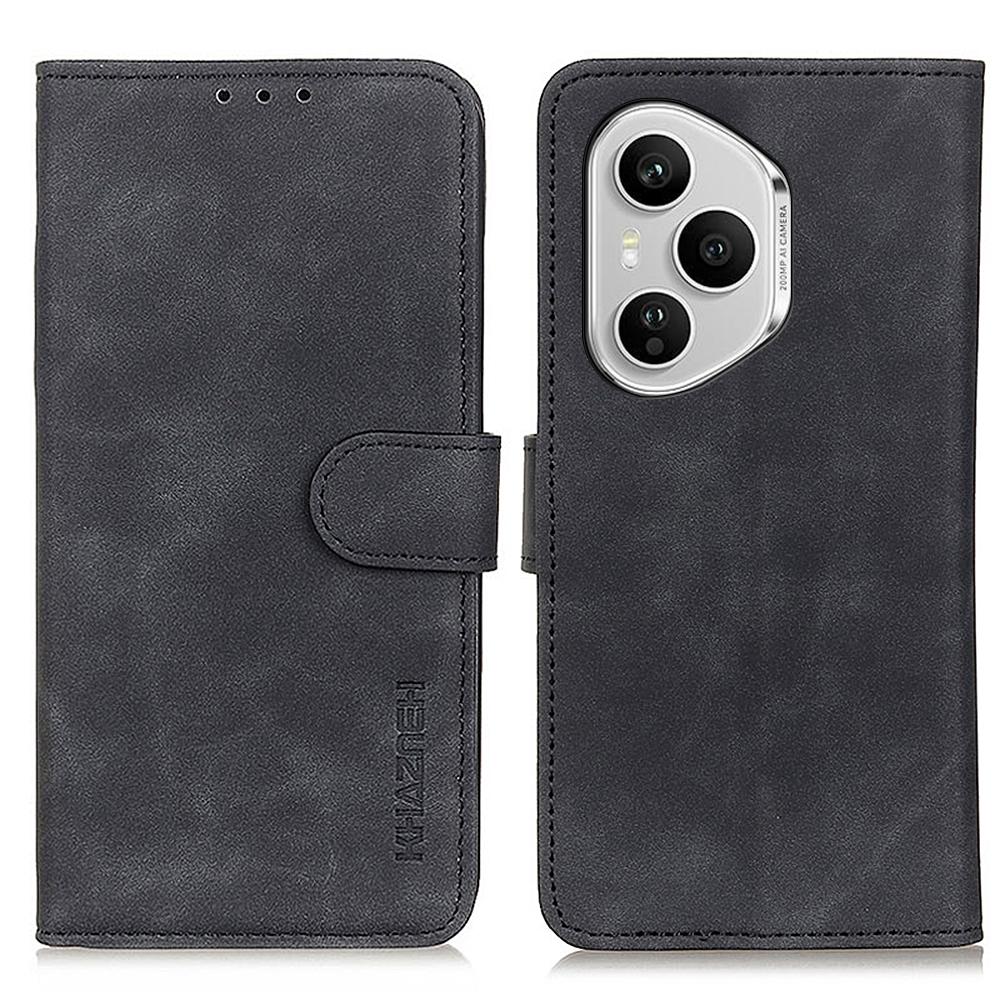 KHAZNEH For Honor 400 Pro 5G (Global) Case PU Leather Retro Texture Phone Cover