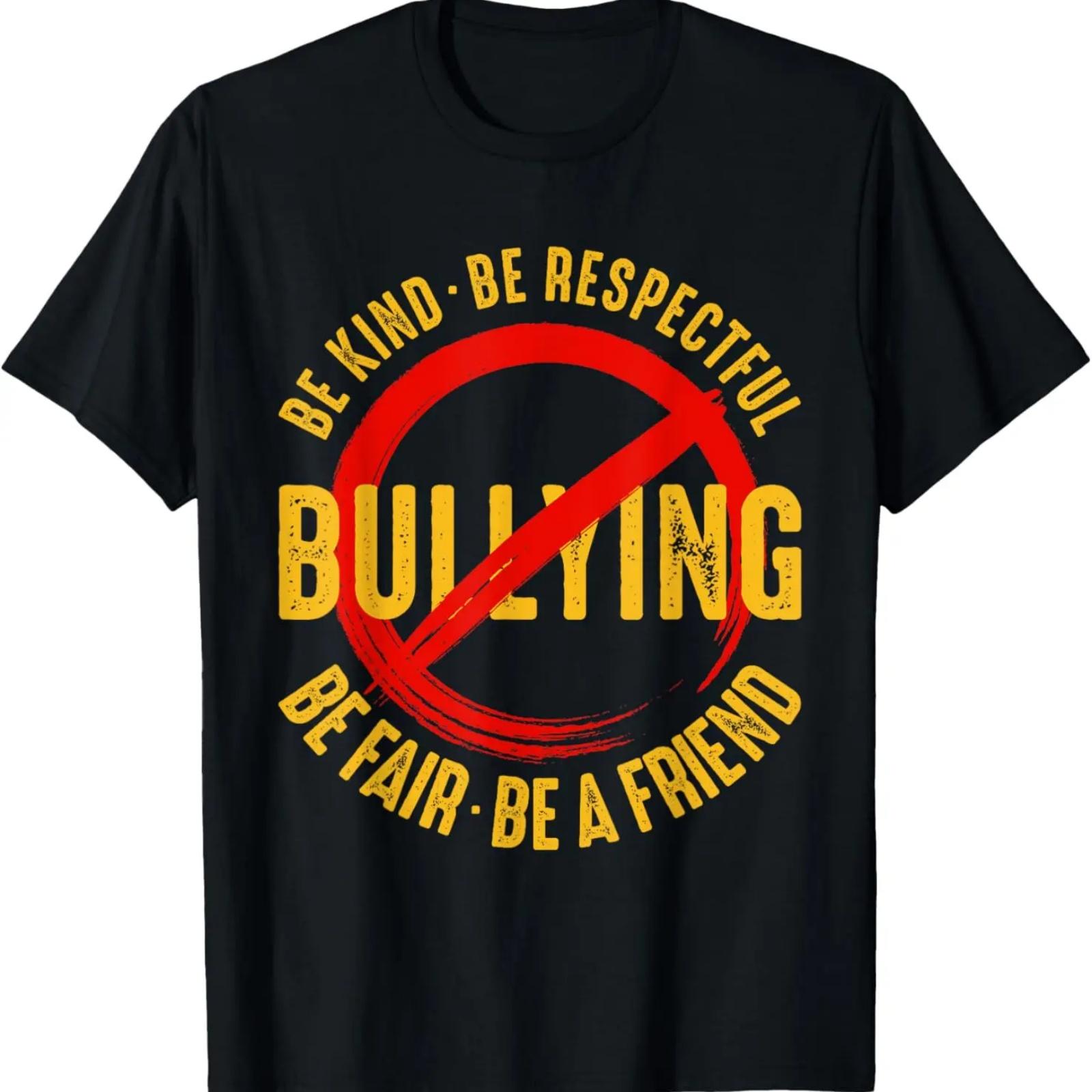 

Be Kind, Be Respectful, Be Fair, And Be Friend - Anti Bully T-Shirt XXXXXL чорний