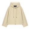 Womens Casual Hooded Parka Jacket Simple Style Loose Fit Streetwear