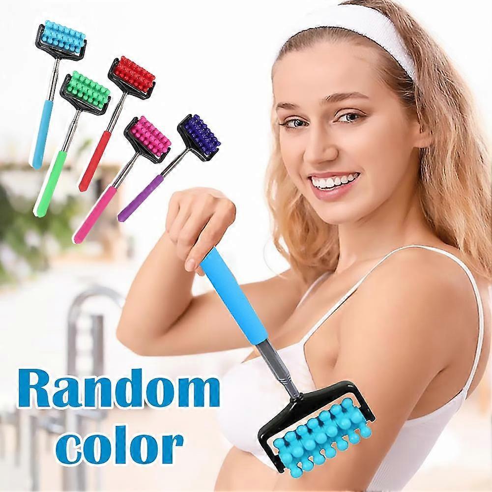 Telescopic Roller Massager - Adjustable Pressure for Neck & Leg Muscle Relief