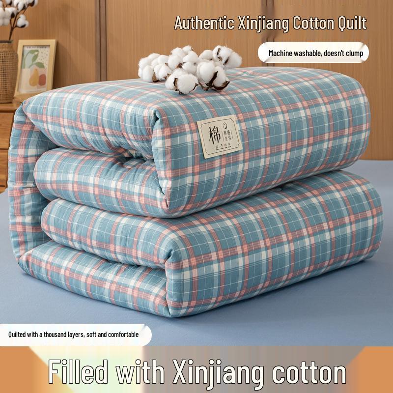 Xinjiang Katoen Dekbed: Dik, Warm, Machinewasbaar, voor Alle Seizoenen - Ideaal voor Lente, Herfst, Winter, Enkele & Dubbele Maten