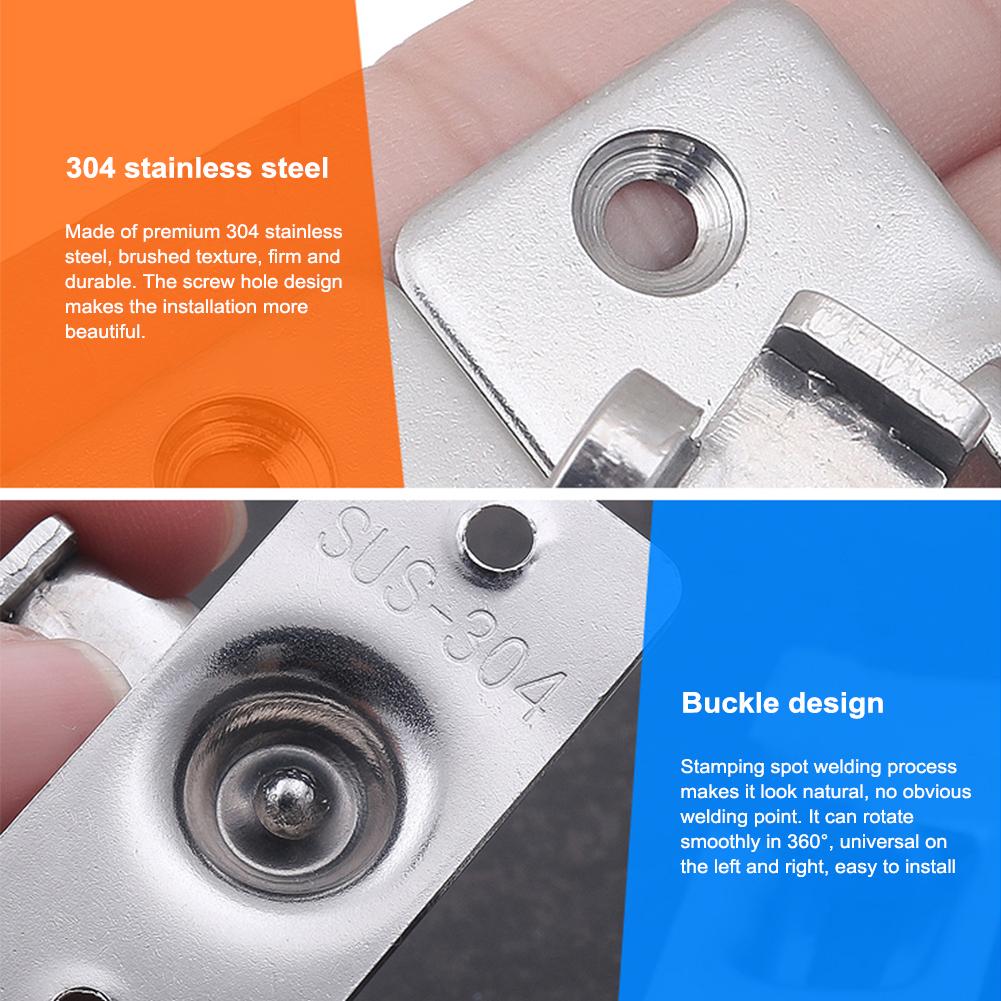 90 Degree Right Angle Door Latch Stainless Steel Door Locks Bolt for Barn Sliding Door Flip Door Buckles Household Ornaments