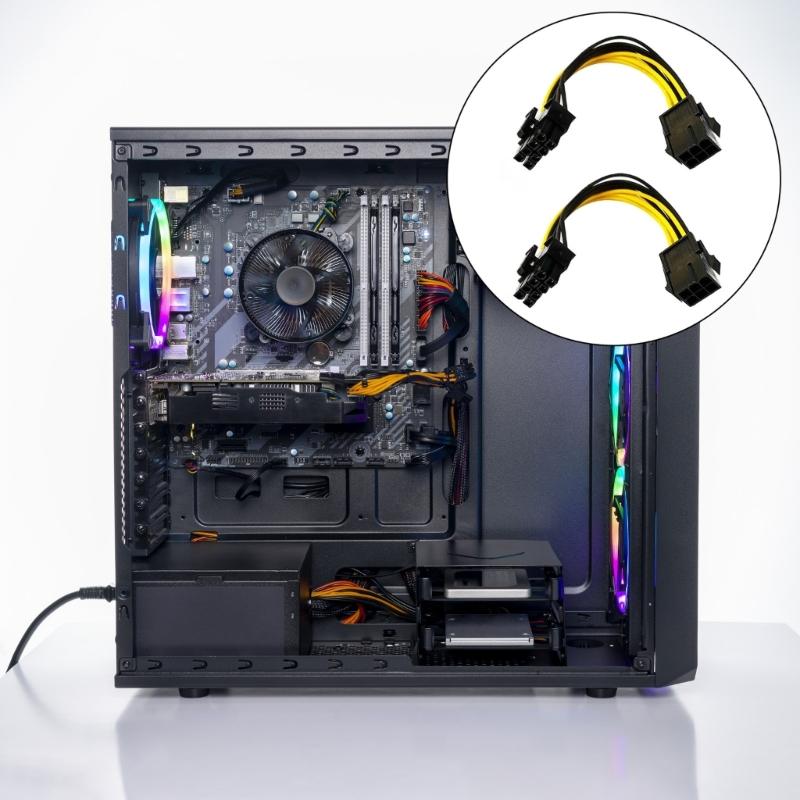 GPU Splitter Cable 6 Pin Female To 8 Pin Male Power Adapter Splitter Power Extension Cable for GPU Graphics Card