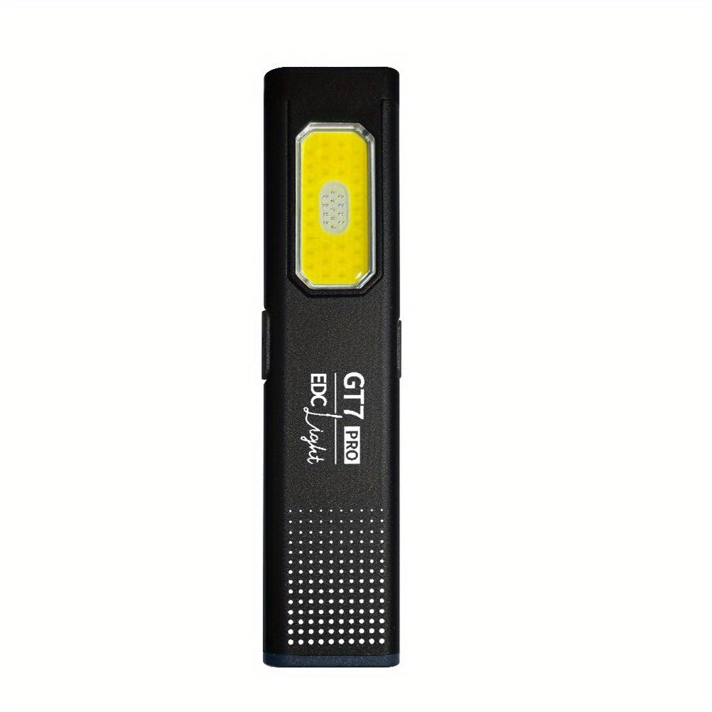 Ultra Thin Flashlight, High Brightness Magnetic Pen Clip, Dual Light Source, 5 Modes, Aluminum Alloy Material Suitable for Outdoor, Emergency