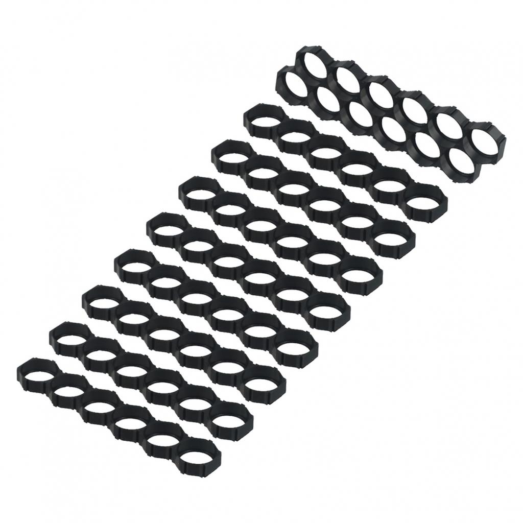 10pcs For 21700 Cell Holder Brackets Plastic Frame ABS+PC Black Design