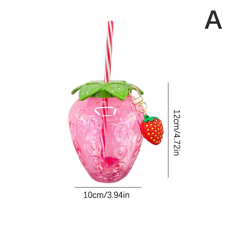 500 ml letní roztomilé jahodové slámy láhev vody mléko káva šálek slámy pro domácí