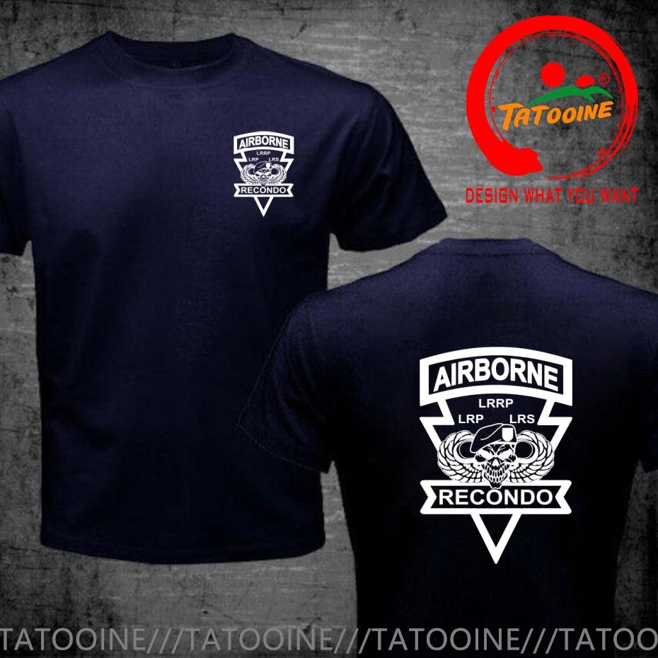 Funny Design Airborne Recondo Shirt Unisex Fashion Trendy Casual Clothing Stylish Tops Tee Shirt Leisure Tshirt Unisexs Tshirt