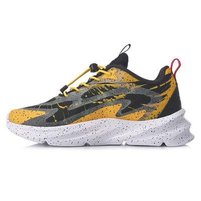 Li Ning Night Elf Sports Shoes Kids Sneakers Yellow Black YKCQ234-7