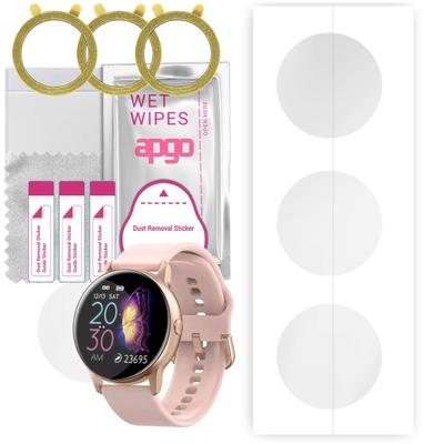 3x Apgo Hydrogel Screen Protector for Smartwatch AW88, Hydrogel Film, with Positioning Layer Easy Installation