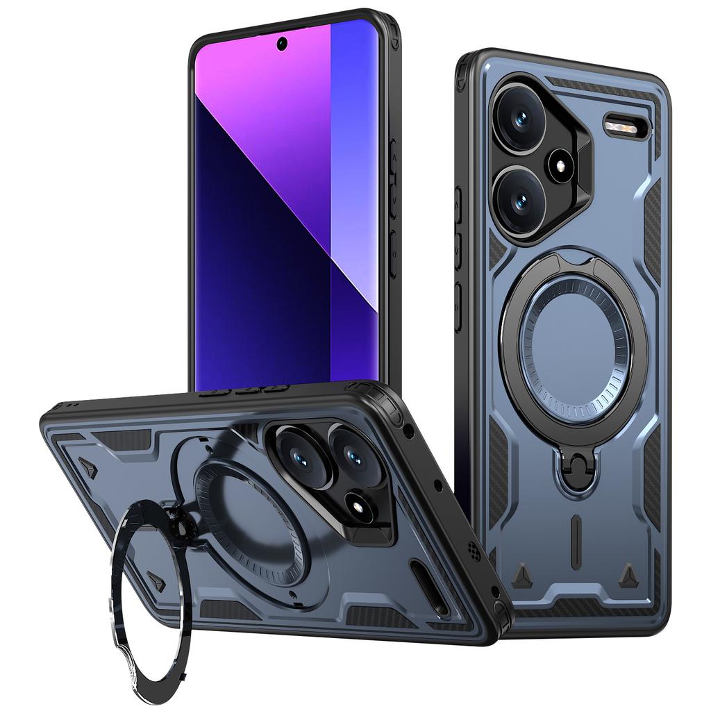 For Xiaomi Redmi Note 13 Pro+ 5G Deksel Kompatibelt med MagSafe Militær Beskyttelse PC+TPU Støtteben Telefondeksel