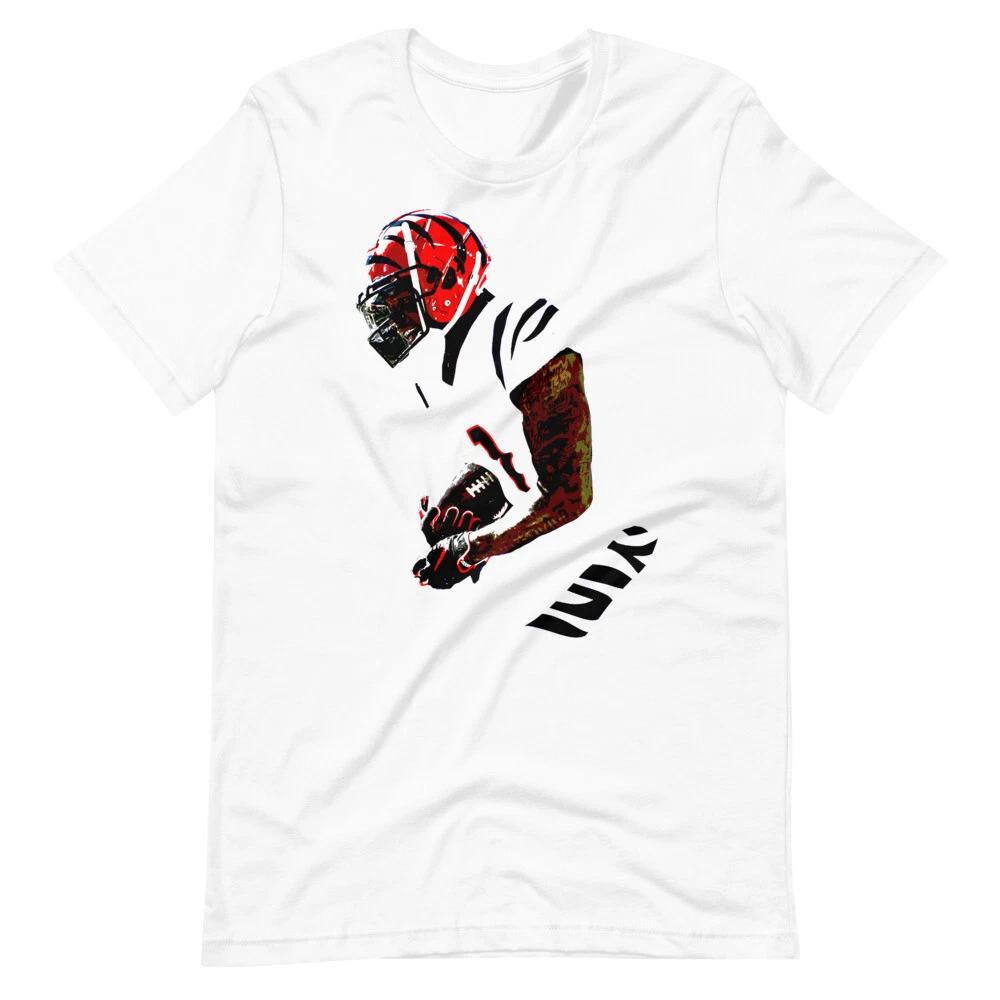 JAMARR CHASE Cincinnati WR Football Tee Shirt Short-Sleeve Unisex T-Shirt M