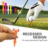 New 70Pcs Golf Tees Plastic Unbreakable Mixed Sizes 7 Colors Golf Practicing Tees