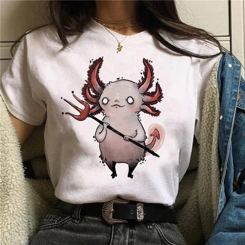 Kawaii Women's Sweet 90s Women's Cartoon Cat Summer Fashion Print Short-sleeved Cute Clothes Tops T-shirts T-shirts