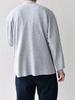 SHIPS any Hand Washable Milan Rib Mock Neck Knit, 2024 Fall/Winter, Men's, Gray, Size L, 716040012