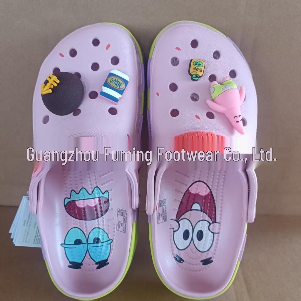 SpongeBob & Patrick Star Kids' Co-branded Crocs - Breathable, Comfortable Parent-Child Sandals