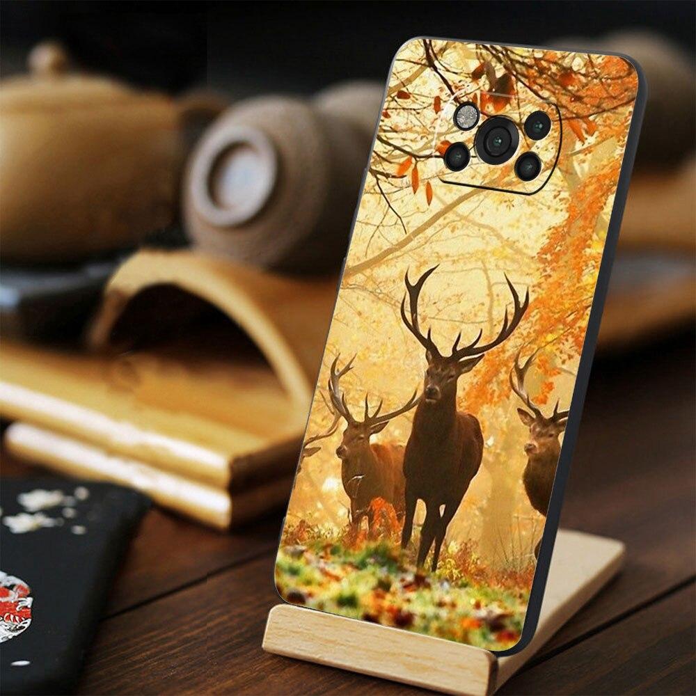 Funda pentru telefon pentru Xiaomi POCO F4 GT MI 11 lite 9T X4 X3 NFC M3 M4 Pro 5G 11T F3 10T Camo pentru vânătoare de căprioare