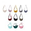 Soft Shoulder Bag Large Capacity Ladies Adjustable Strap Underarm Bag Solid Color Dumpling Bags Casual Satchels Messenger Bag
