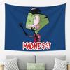 Invader Zim Madness Tapestry Decor Art Aesthetic Tapestries for Living Room Bedroom Home Wall Cloth Wall Hanging