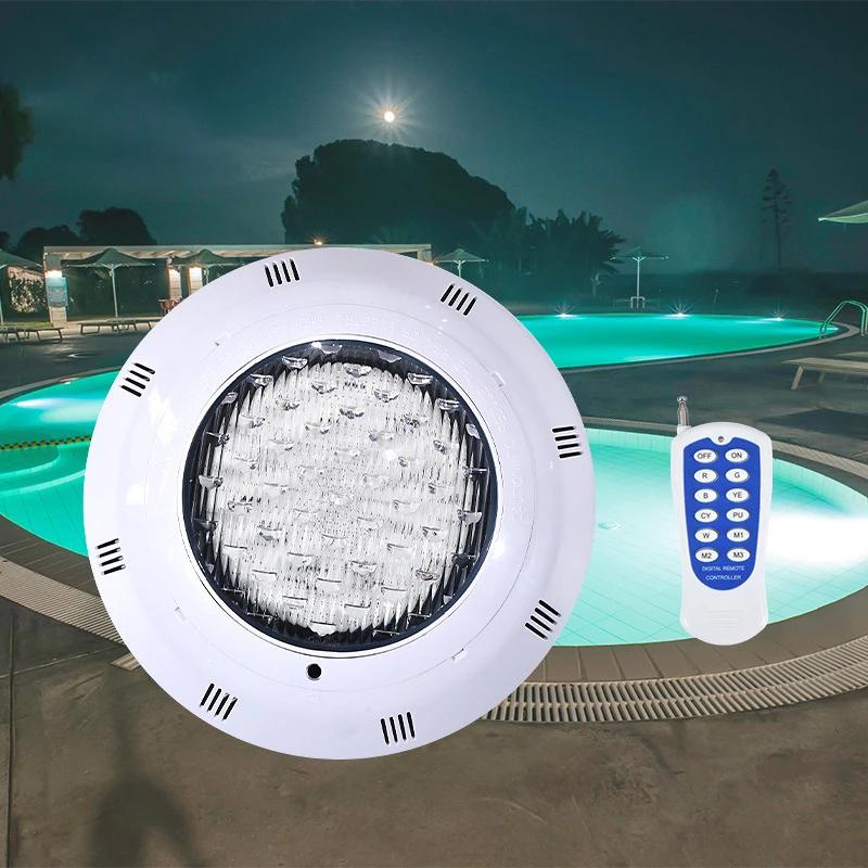 Swimming Pool Wall Light 12V Colorful Changing RGB LED Underwater Lamp Wall Mounted Fountain Lighting with Remote Control