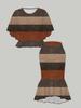3D Geometry Printed Classical Totem Women's Print, Fashionable Large-sized, Elegant, Versatile for All Seasons. T-shirt, Skirt and Set