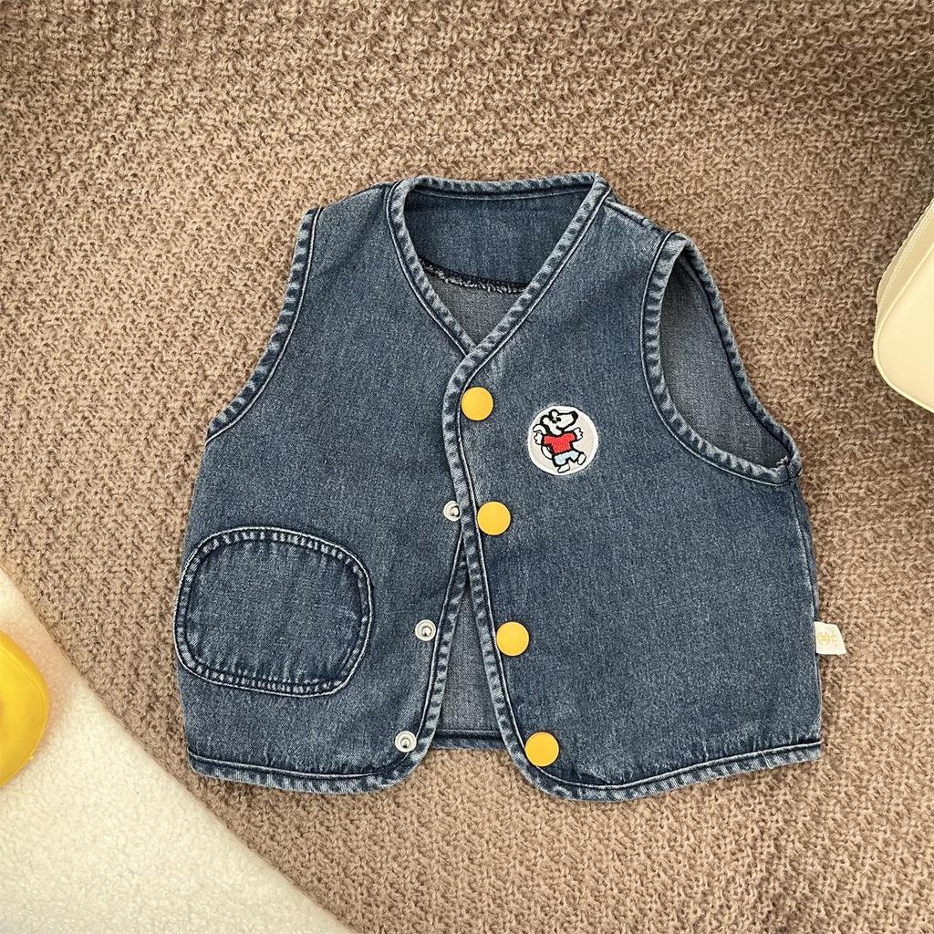 NeBeans Trendy Baby Romper: Spring & Autumn Cotton Bodysuit for Boys & Girls - American Letter Design, Soft & Comfy.