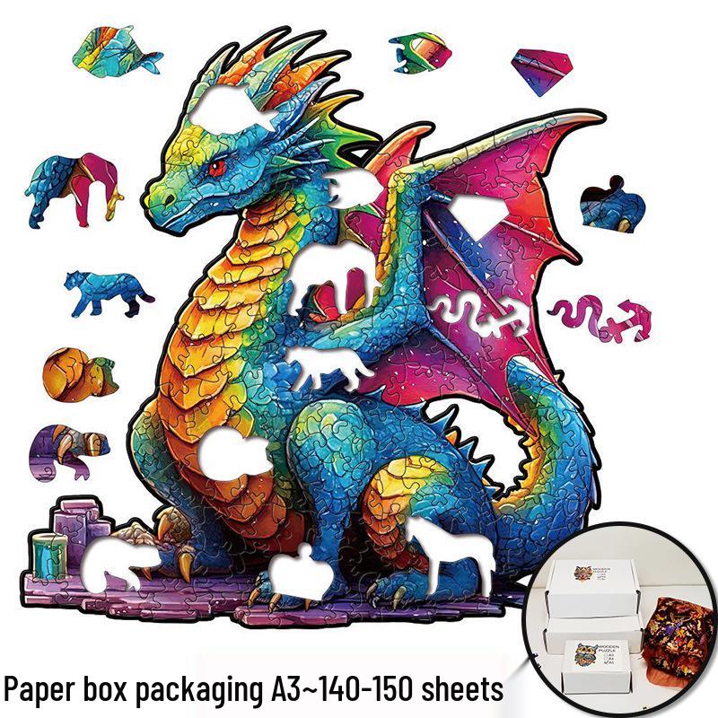 Irregular Animal Dog Penguin Wooden Puzzle in Stock