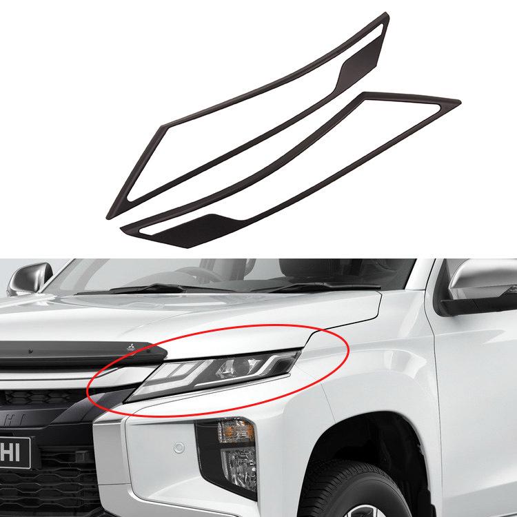

2019 L200/TRITON-ABS Black Headlight Cover Frame Decoration No Inner Box, Loose