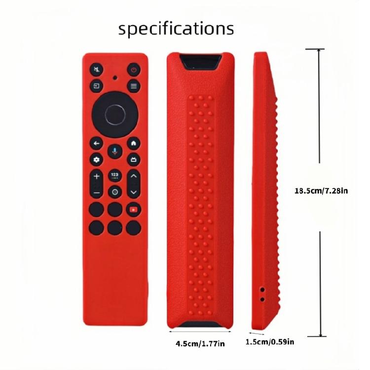 Textured Grip TV Controller Case Flexible Silicone Cover For RC923A FMB1/RC813A FMB1,QM6K QM7K Remote Protections