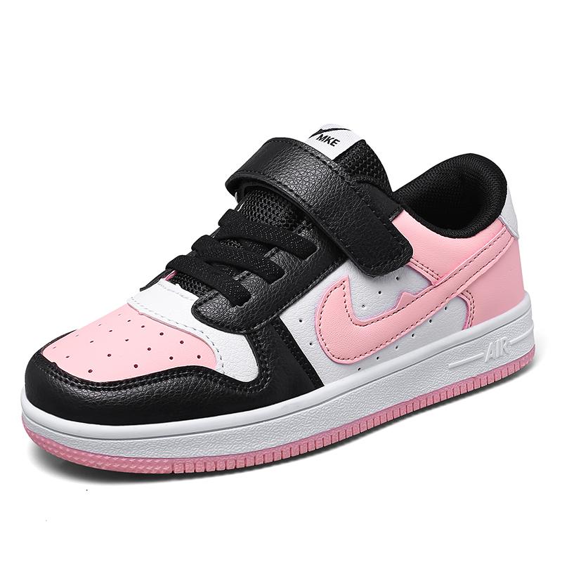 Kids Fashion Skate Shoes Lightweight Casual Shoes Velcro Skate Shoes