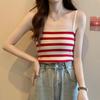 2022 Summer Color Block Stripe Slimming Camisole - Soft, Versatile Vest with New Design
