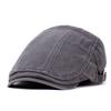 Solid Color Splicing Beret Men's Cotton Cap Outdoor Sports and Leisure Hat Forward Hat