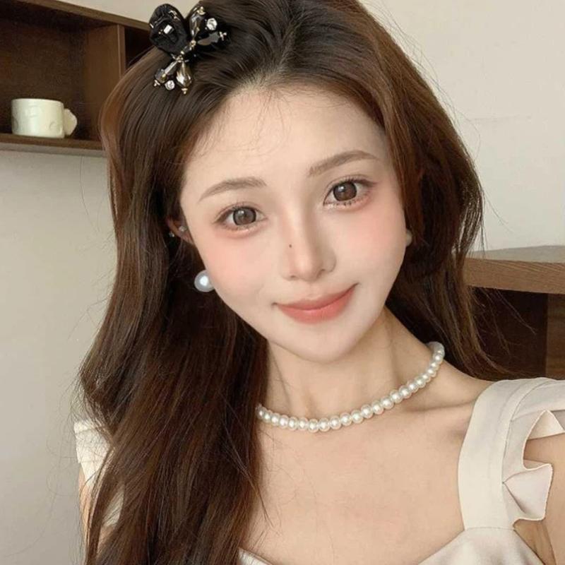 Crystal Half-Up Hair Clip Exquisite Rhinestone Side Hair Clip Shark Clip For Women