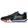 Li Ning Saga 2 Lite Rubber Breathable Low Top Badminton Shoes Unisex Black White AYTT003-1