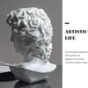 Greek David Bust Statue Resin Decorative Figurines Sculpture Home Office Bookshelf Desk Living Room Decor Mythology Ornaments