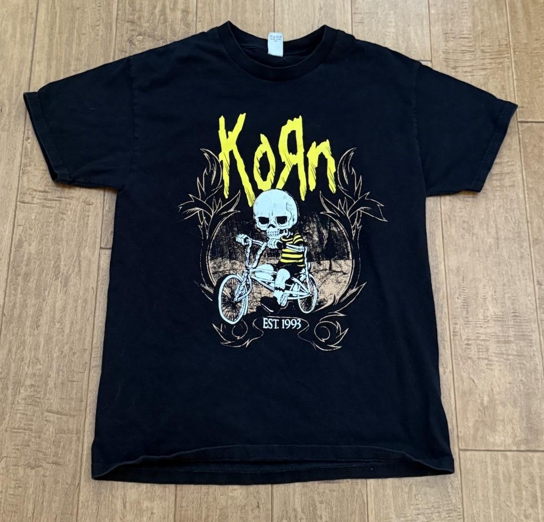 Vintage Korn Kid T-Shirt Est 1993 Nu Metal Band Black L
