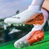 Nuevas Botas de Fútbol para Hombre Adulto Entrenamiento Deporte Zapatos de Fútbol Tacos Niños Exterior Tacos Largos Antideslizante Transpirable Partido Cómodo