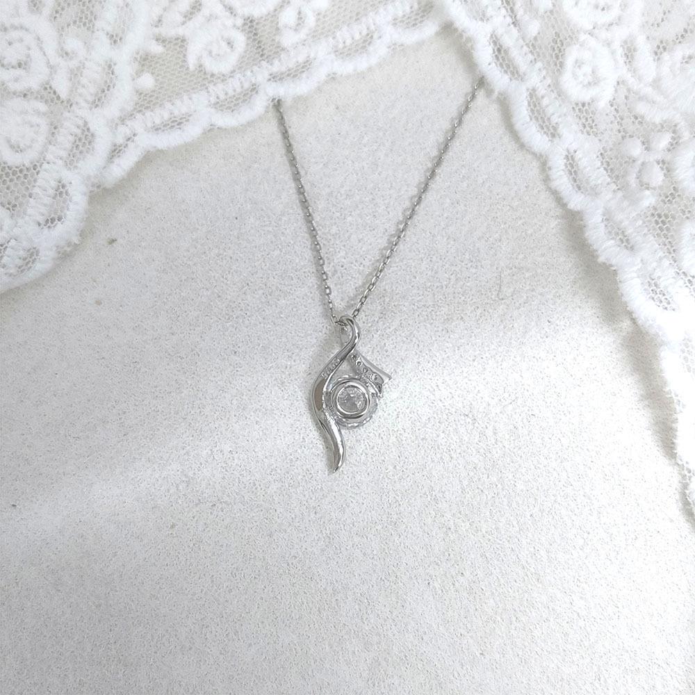925 Sterling Silber Zirkonia Anhänger Halskette – Elegantes 1 Karat Design für Damen, Auf Lager.