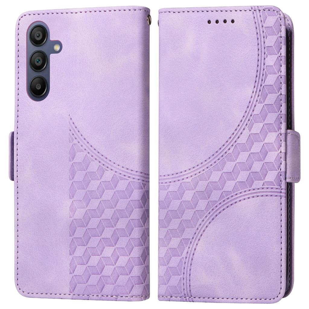 For Samsung Galaxy A17/A26 5G/A16 5G/A16 4G Case PU Leather Phone Cover Rhombus Starry Imprinted