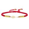 Gioiello Sportivo Minimalista in Acciaio Inossidabile con Intaglio Racchetta e Cordino Intrecciato Personalizzabile